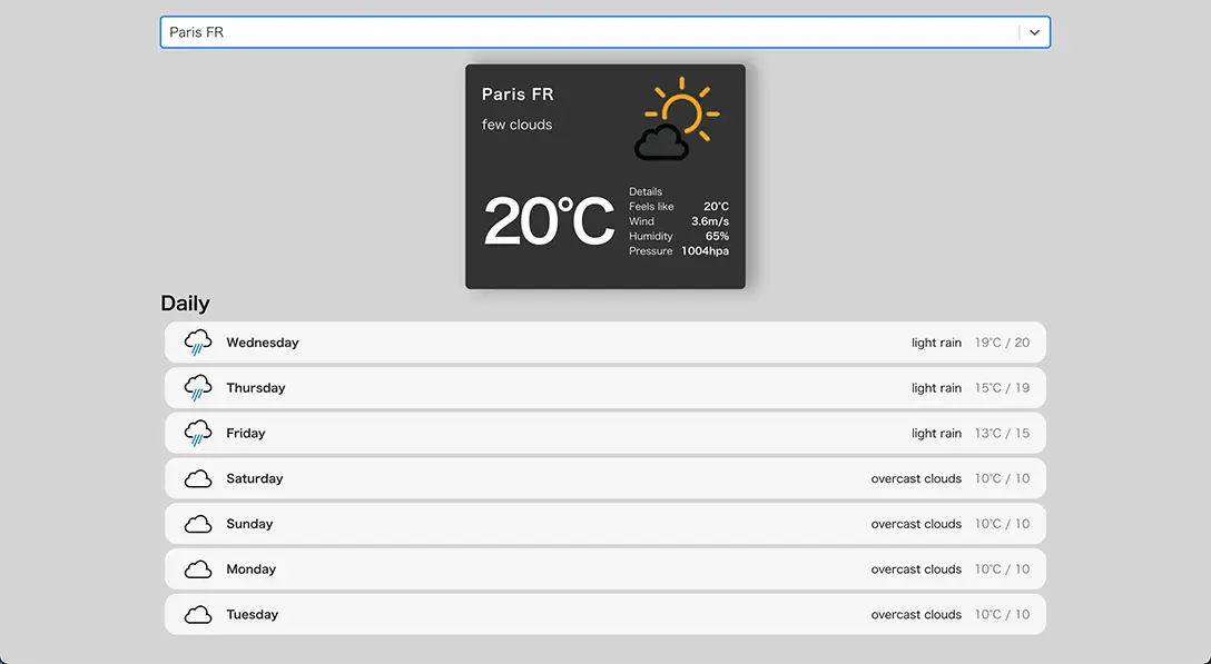 React Weather App